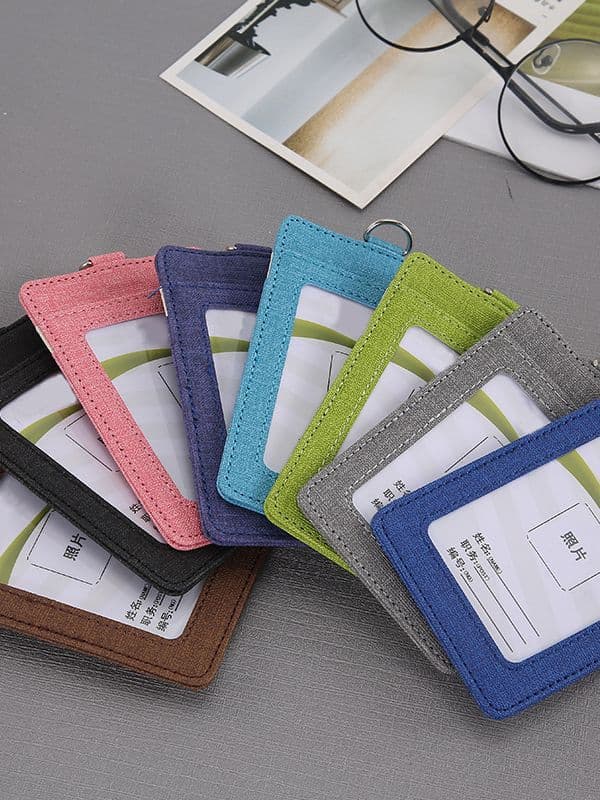 Jinbeispu ID card holder company unit card holder bank transportation package entry card card clip 2