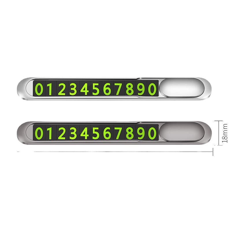 Manufacturer wholesale car parking plate hidden car moving metal number plate luminous creative ornaments car supplies 5