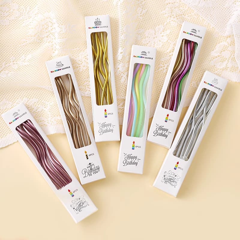 Rainbow brand candle, gradient