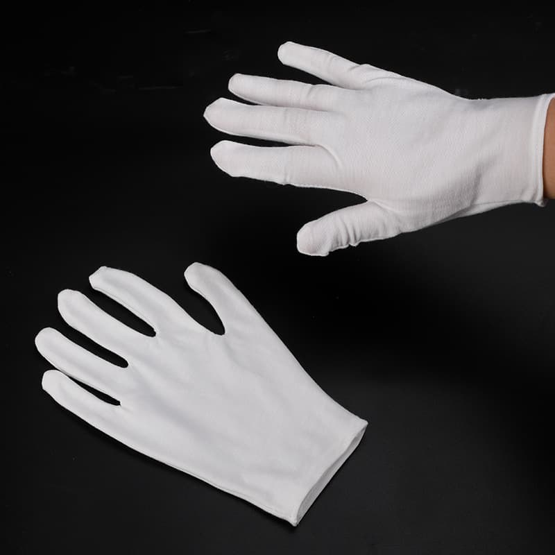 (Cross-border trading), (Wholesale), cotton white gloves walnut 4