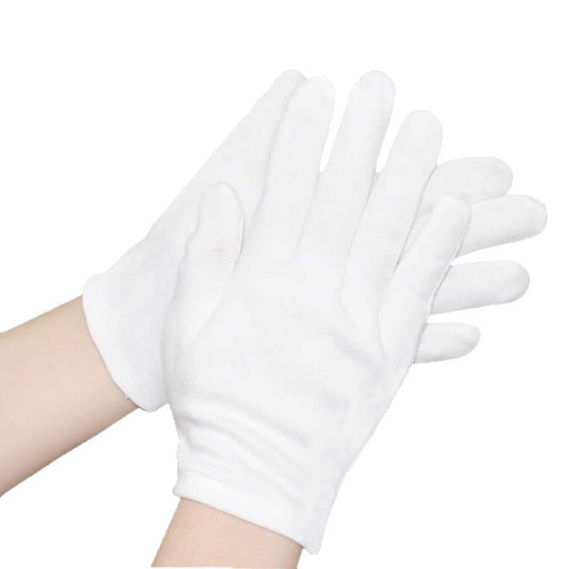 (Cross-border trading), (Wholesale), cotton white gloves walnut 5