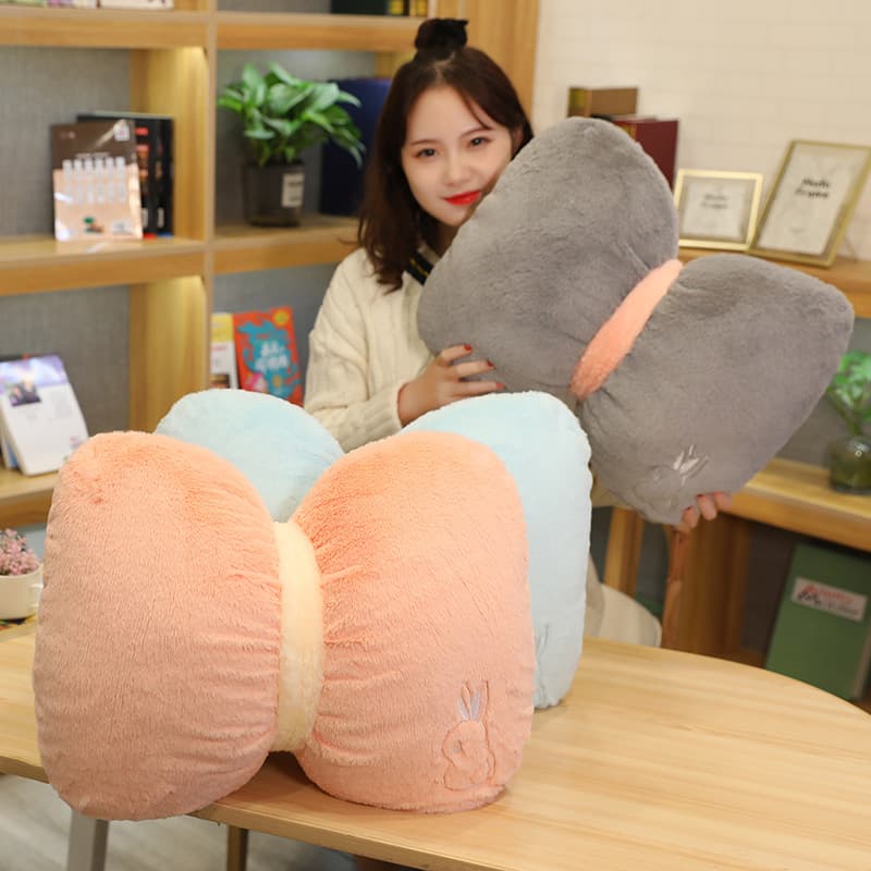 Pillow with bow, sofa for home use for bed for sleep, Nordic style