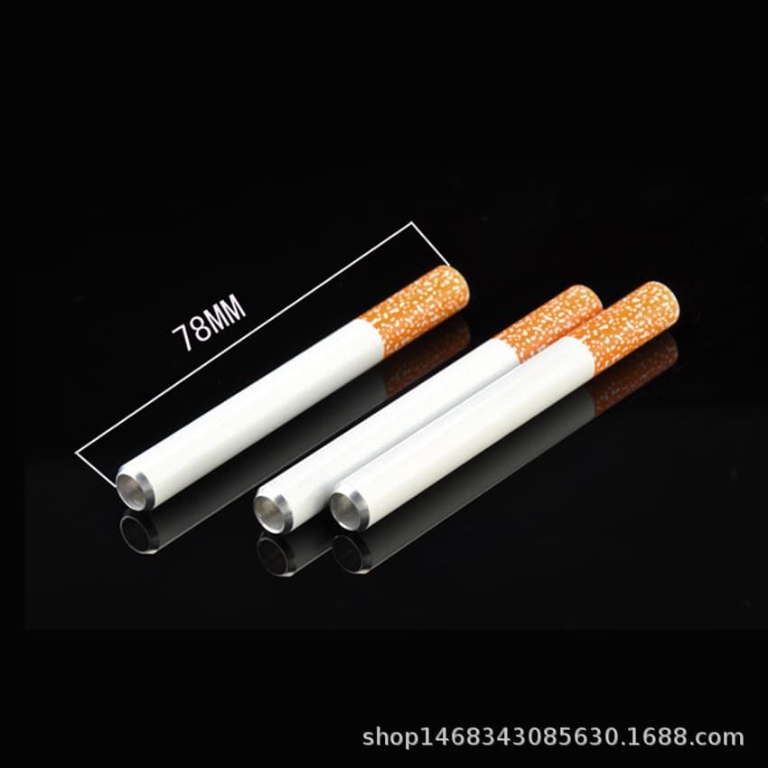 Factory direct selling new cigarette shape long smoke fighting length 78mm aluminum alloy smoke bucket 100 boxes of installation 2