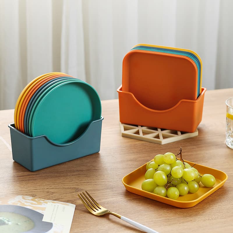 Spit bone dish Spit bone dish Chinese snack small dish pickle dish plastic snack cake dish table garbage plate 4