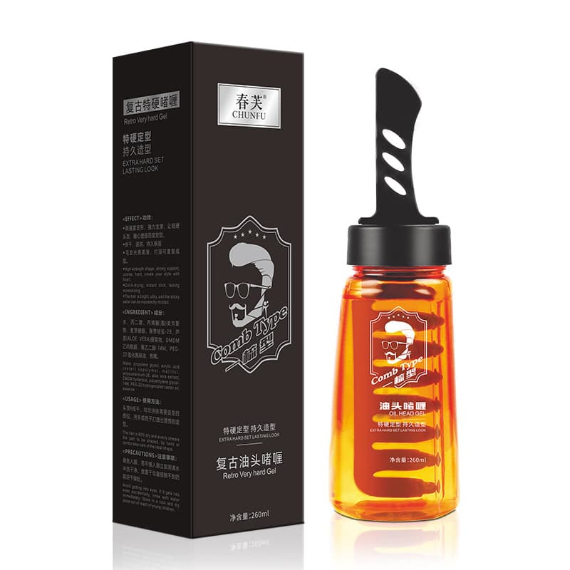 Men's gel, moisturizing hair spray, neon hair oil, styling 5