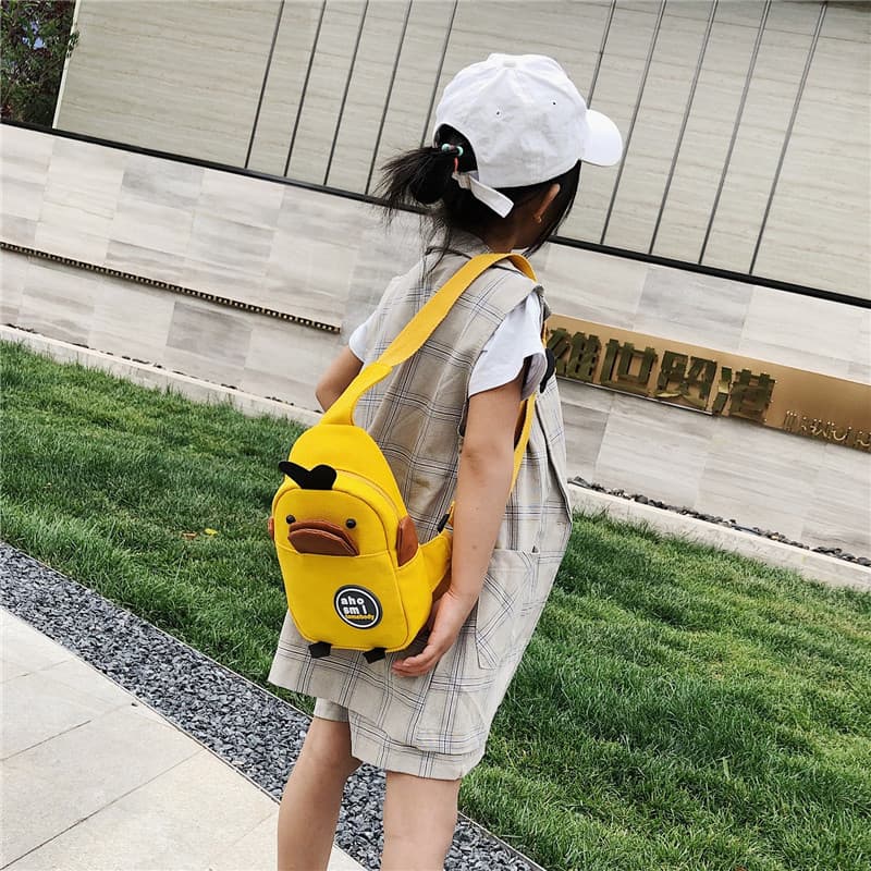 B.Duck, shoulder bag, cartoon chest bag, cute one-shoulder bag, backpack, 2021 collection, Birthday gift 4
