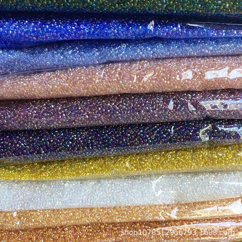 Nissan, glass transparent beads, accessories with tassels, size 1, 1.5mm, 4mm, color, DIY 2