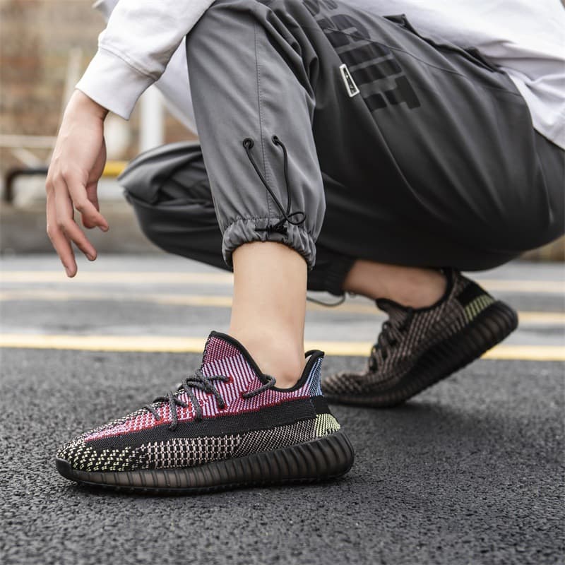Coconut 350 popcorn shoes breathable men's sports shoes men's shoes running shoes Putian shoes high version trendy brand 3