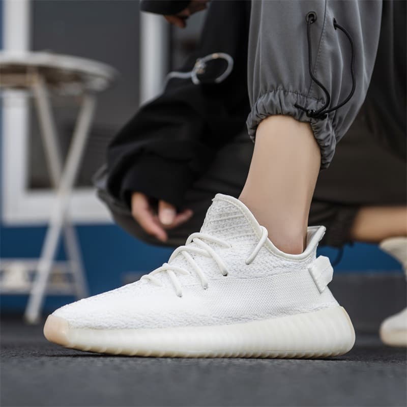Coconut 350 popcorn shoes breathable men's sports shoes men's shoes running shoes Putian shoes high version trendy brand 4