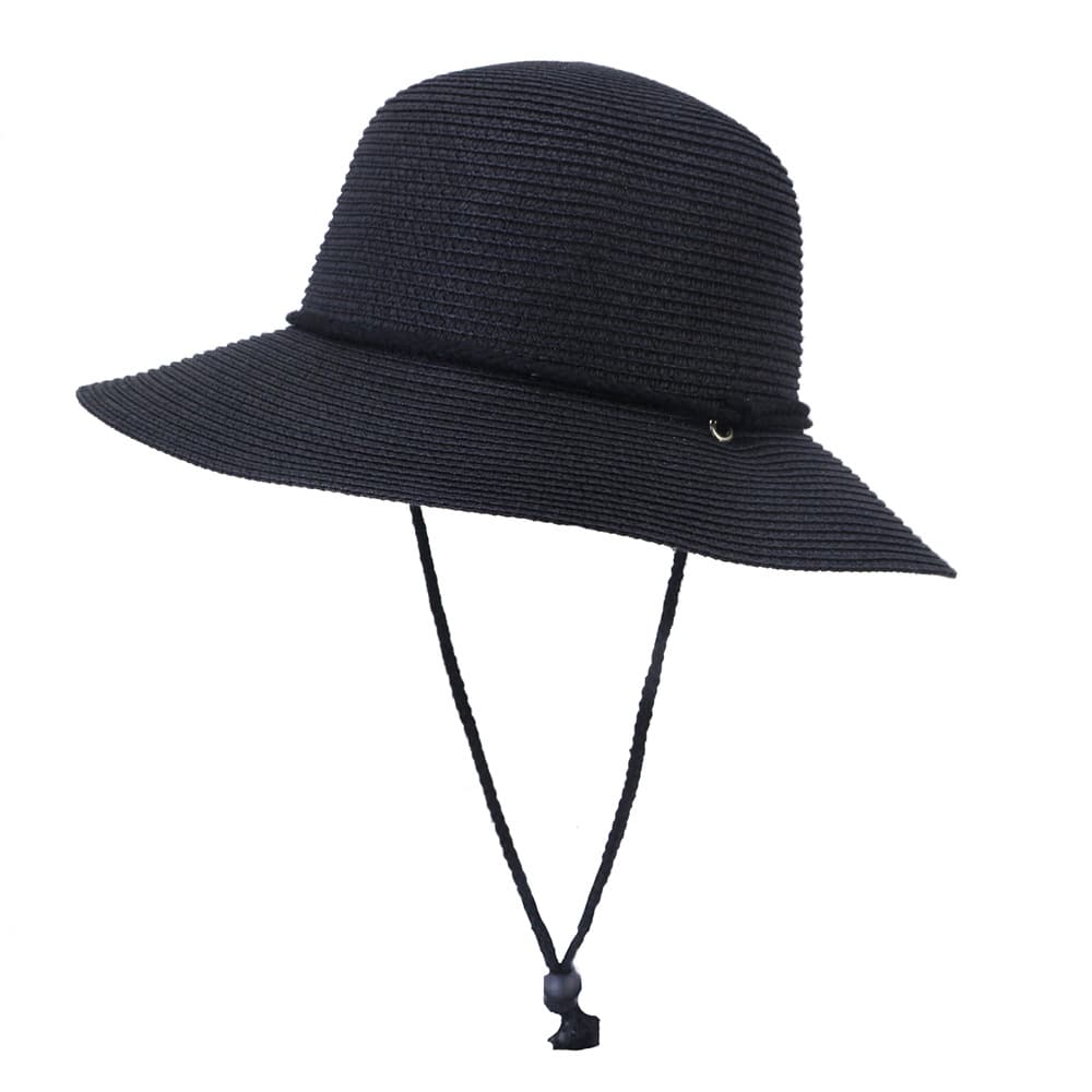 The new spring and summer pot fisherman hat male and female women traveling on the beach big along the dotted straw hat shading fashion sun hat