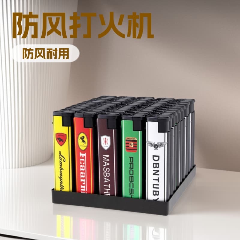 (Wholesale), windproof disposable electronic plastic fashionable creative trend lighter, 50 pieces