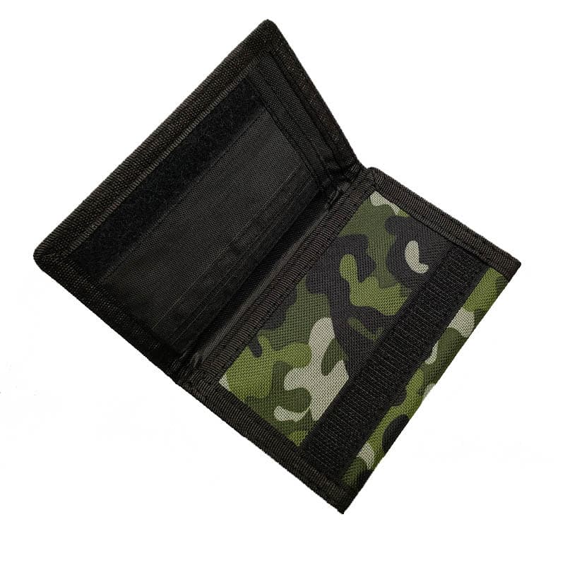 (Cross-border trading), (Wholesale), camouflage folding short wallet, anti-theft, polyester, oxford cloth 3