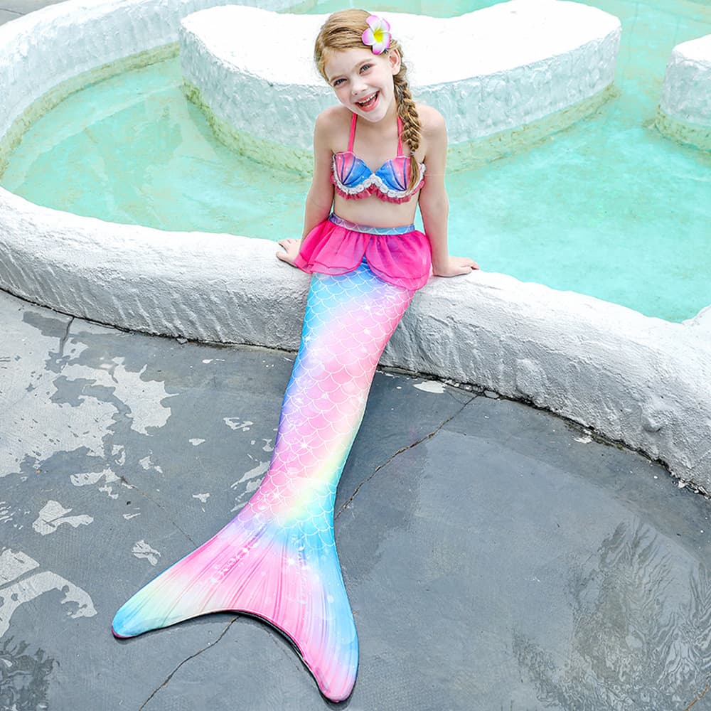 Children's split swimwear for swimming, children's clothing 2