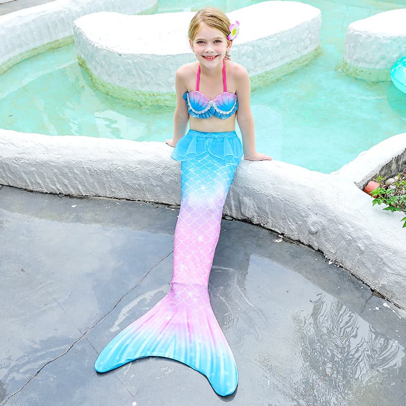 Children's split swimwear for swimming, children's clothing 3