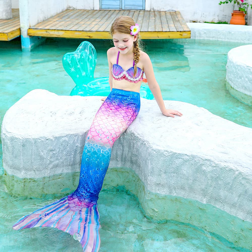 Children's split swimwear for swimming, children's clothing 4