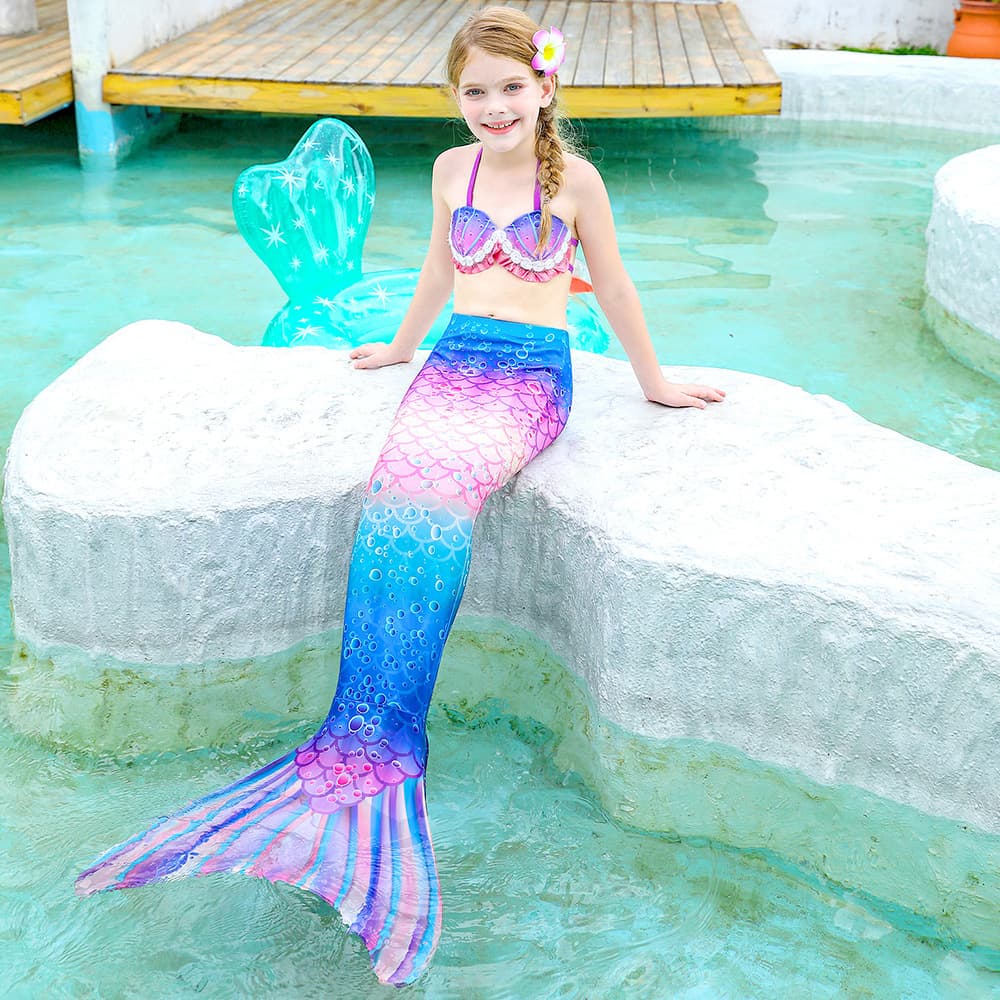 Children's split swimwear for swimming, children's clothing