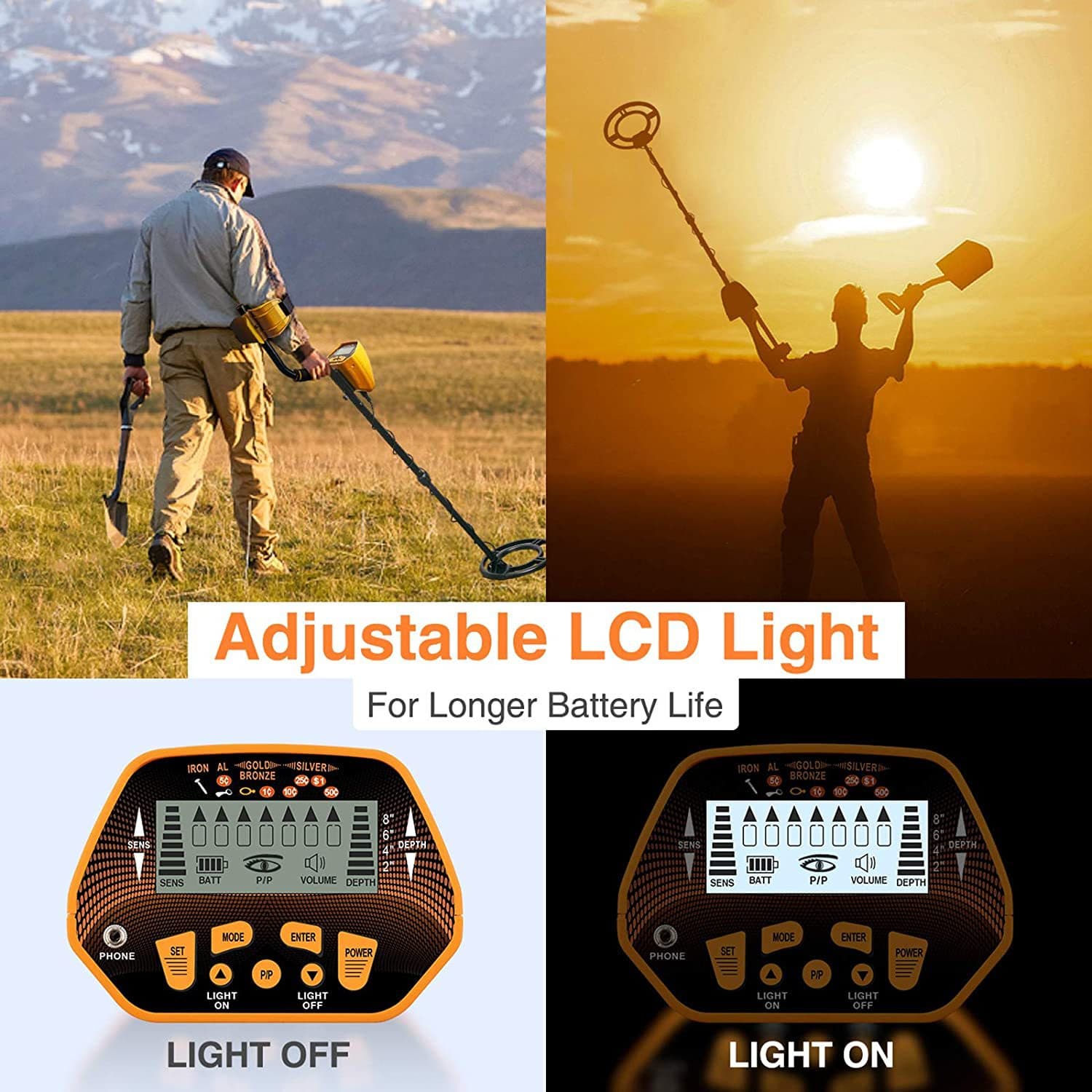 Underground metal detector manufacturer direct sales GC-1028 treasure detector outdoor treasure hunting gold, silver and copper archaeological portable 4
