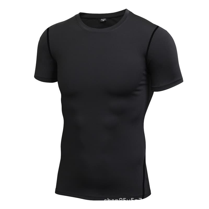 Breathable thin basketball base quick dry compression underwear for training, T-shirt, tight, with short sleeve, for running 4