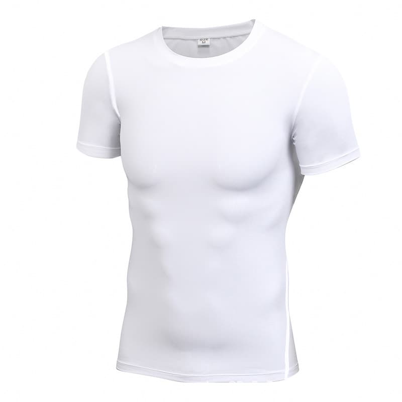 Breathable thin basketball base quick dry compression underwear for training, T-shirt, tight, with short sleeve, for running 5