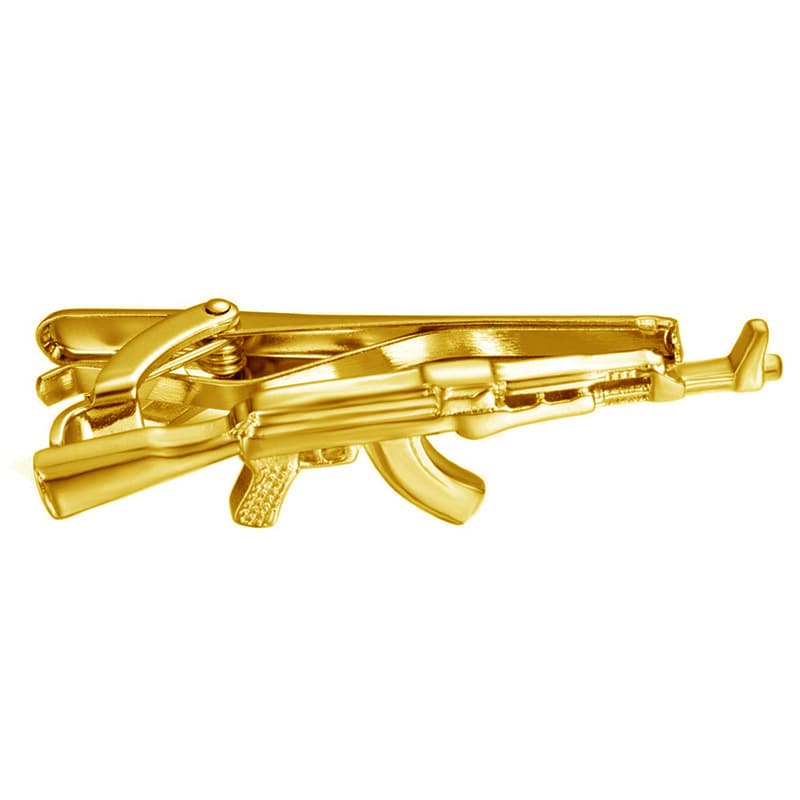 Dongguan Personality Agency Gun Style Guyin Tie Folder Business Festival Yanhui Small Gift AK Golden Tie Folder 5