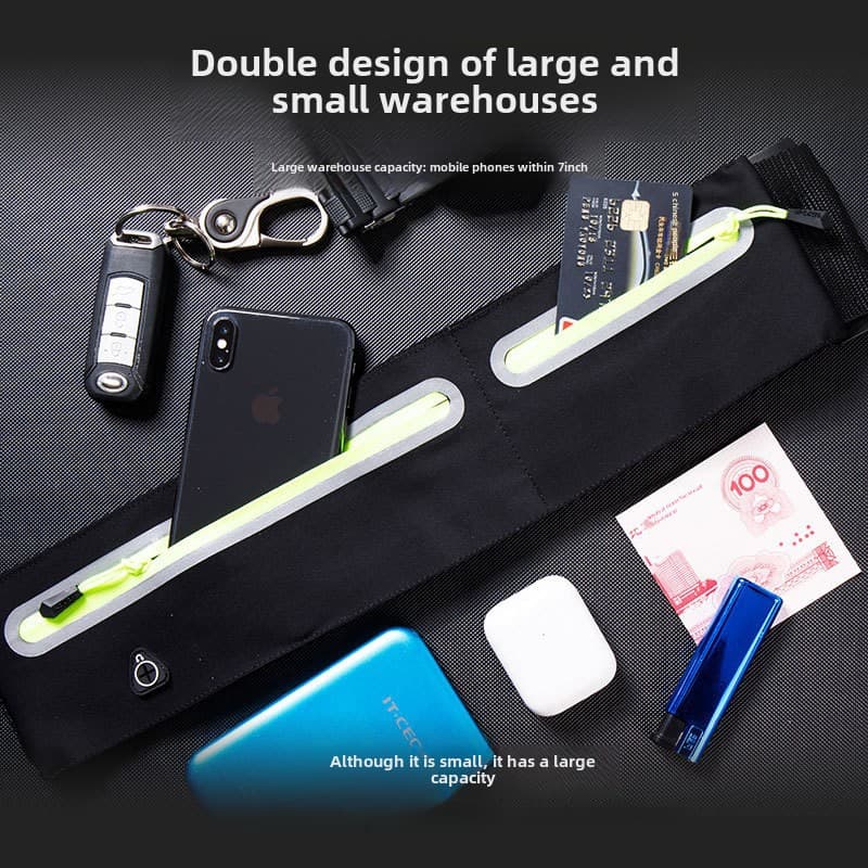 Sports belt bag for men and women, travel invisible mobile phone, universal equipment for gym, small bag, for running 2