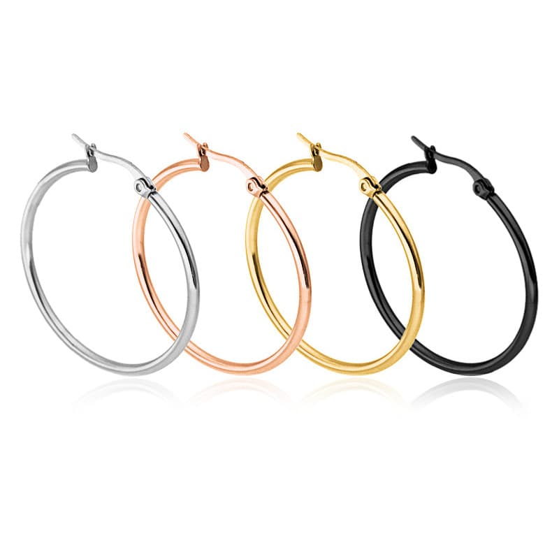 Fashionable earrings stainless steel, accessory, European style 2