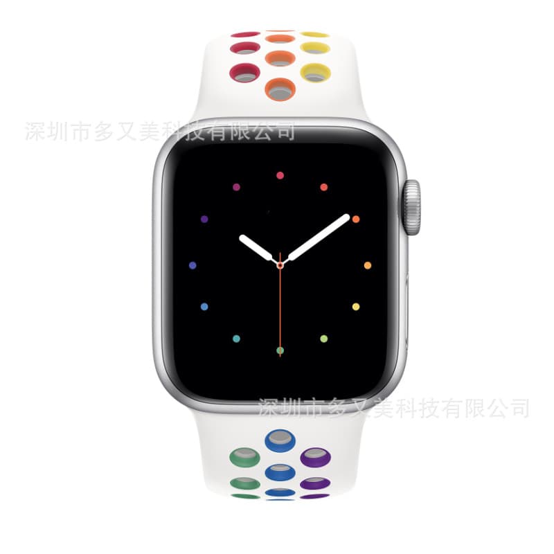 Apple, nike, silicone watch strap, two-color changeable bracelet 5