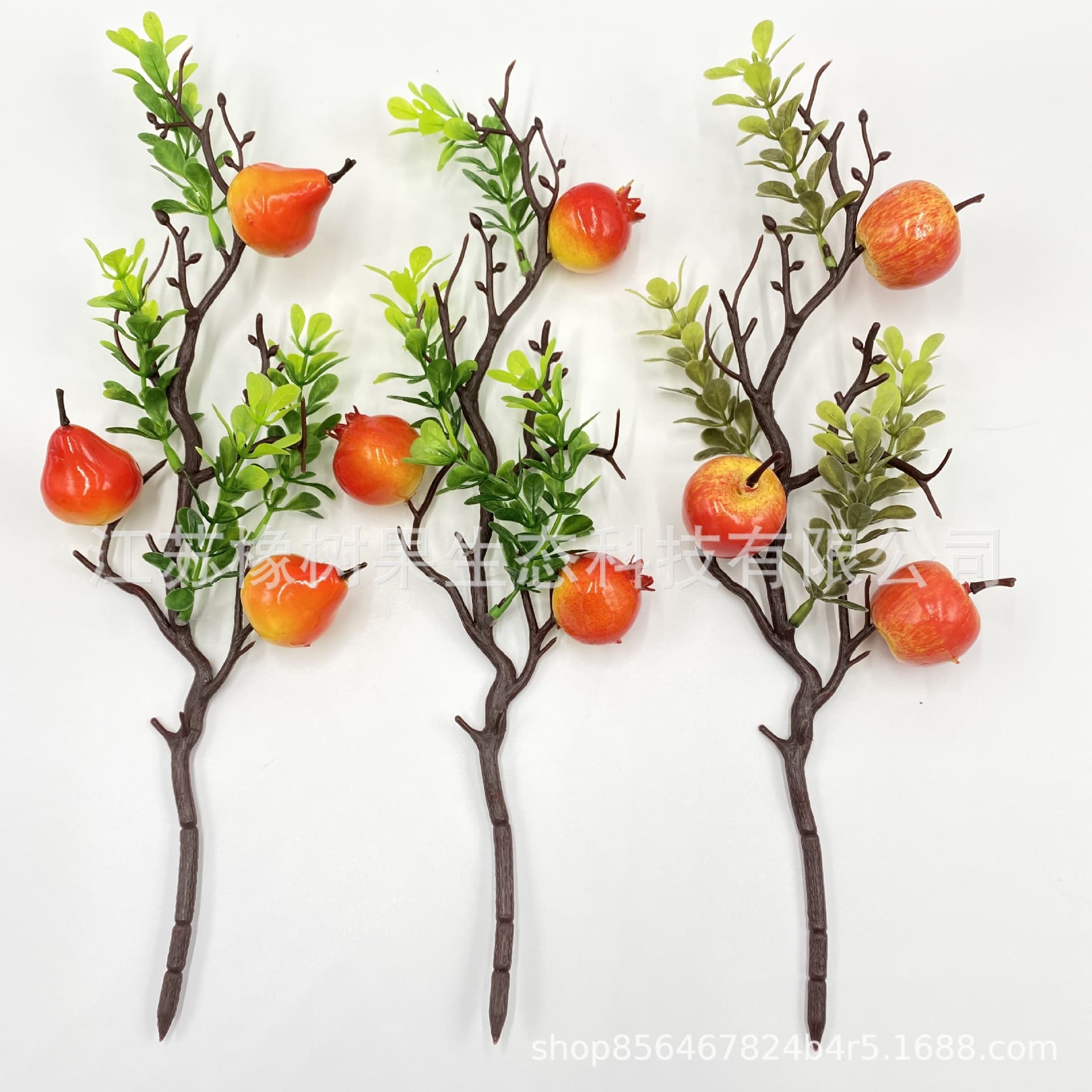 Simulated pomegranate fruit apple cuttings home decoration berries home wedding decoration living room ornaments plug-in 4