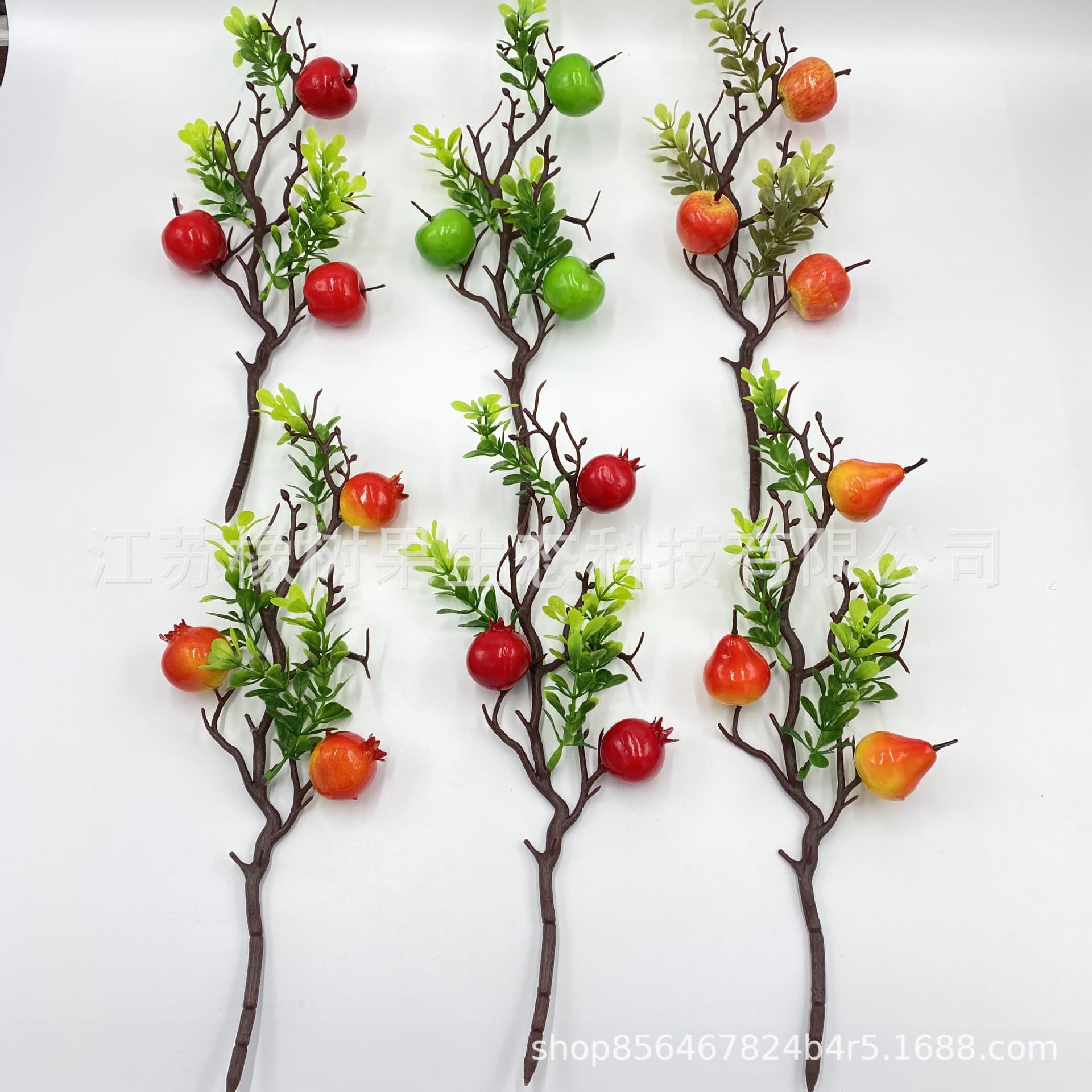Simulated pomegranate fruit apple cuttings home decoration berries home wedding decoration living room ornaments plug-in