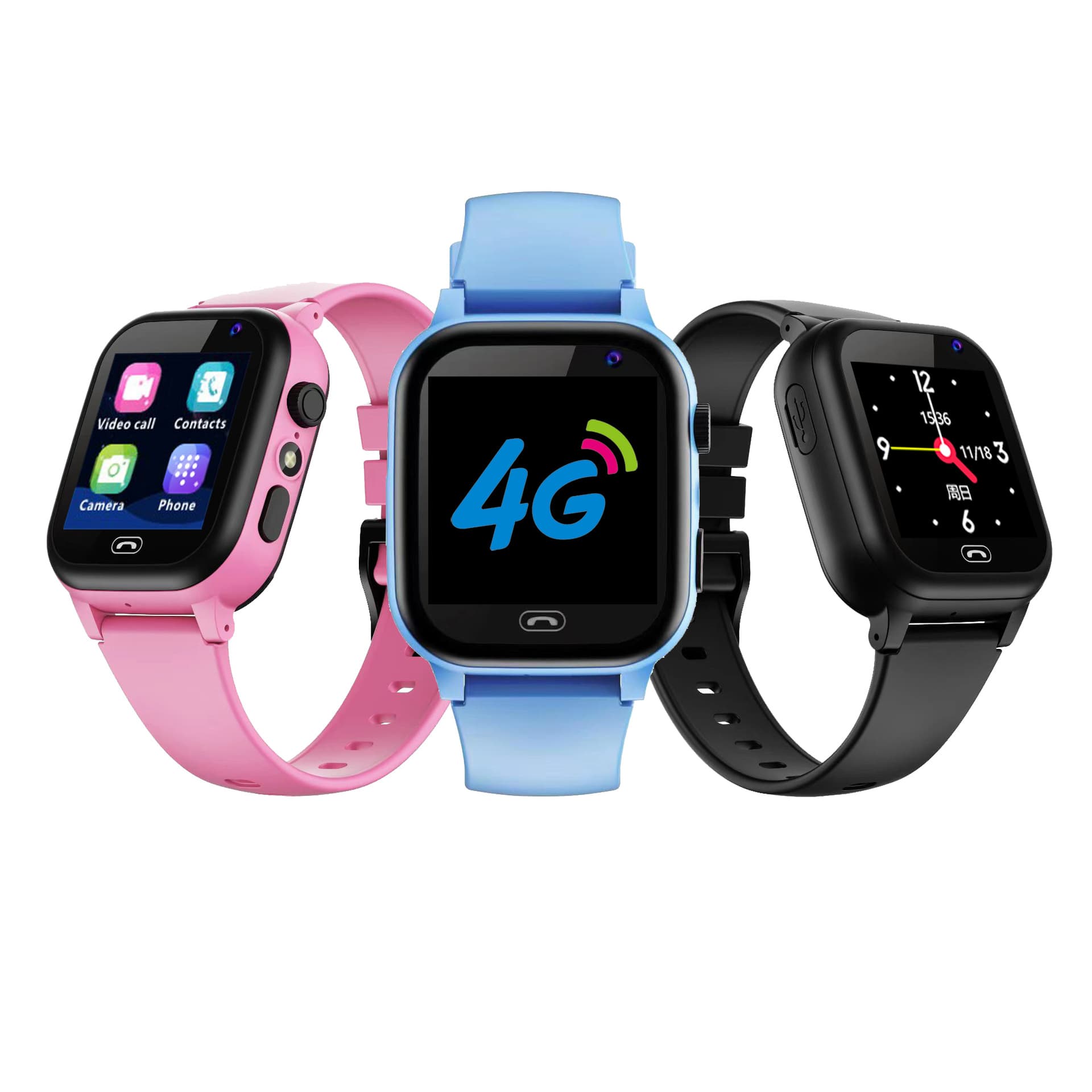 (Cross-border trading), waterproof children's camera, with synchronisation with phone, smart watch, 4G, 12b, geolocation function 2