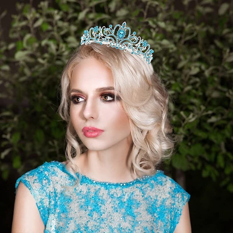 Metal hair accessory for bride, crown 4