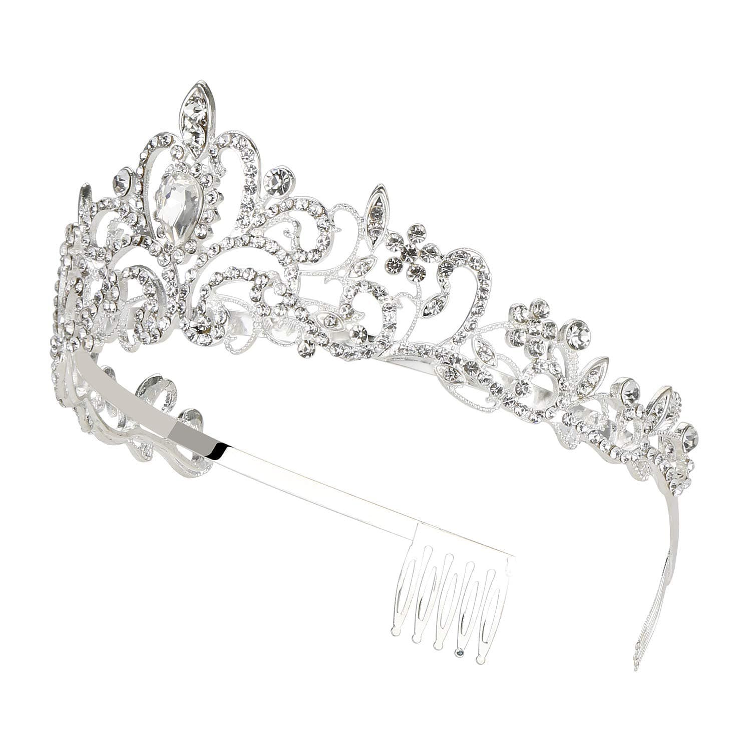 Metal hair accessory for bride, crown 5