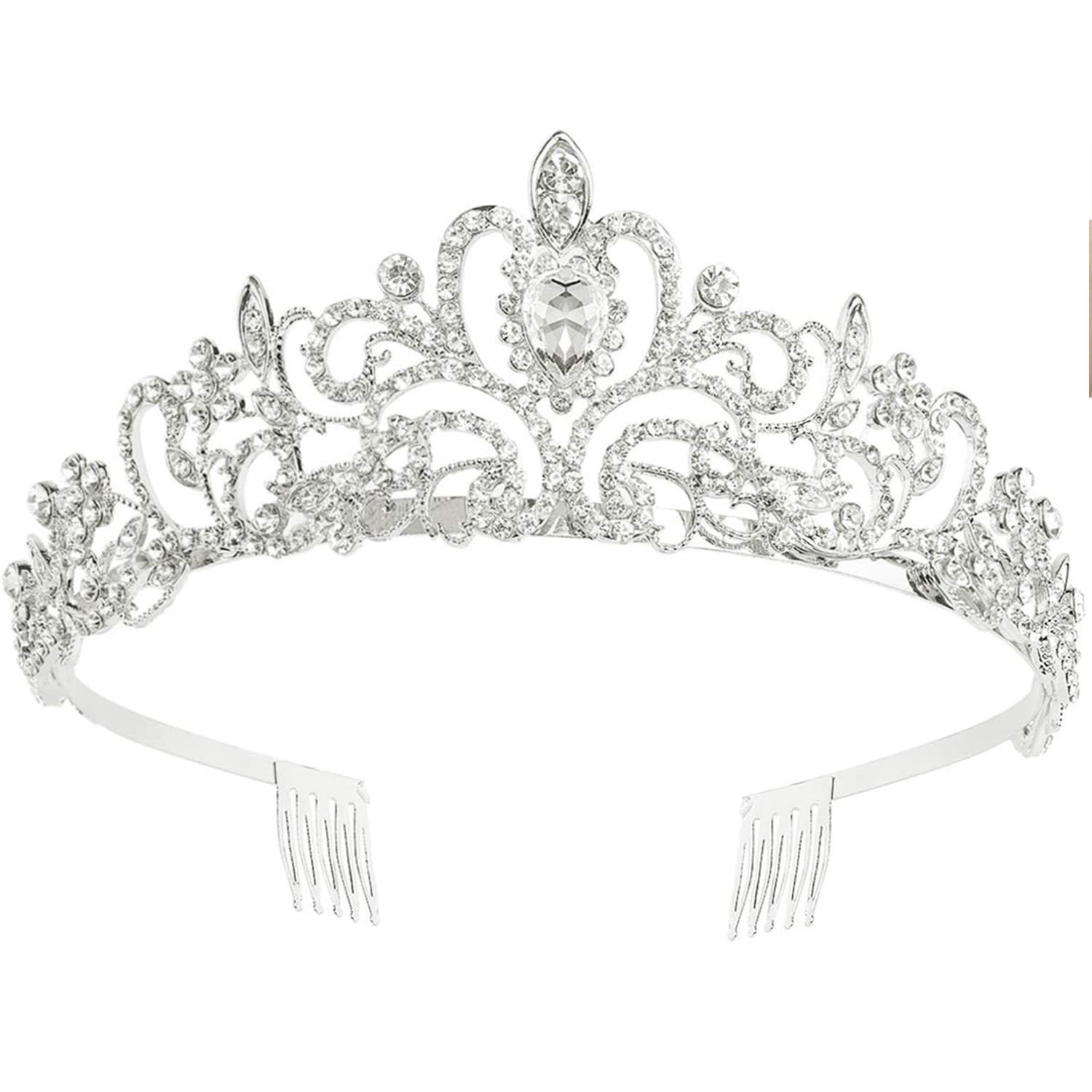 Metal hair accessory for bride, crown