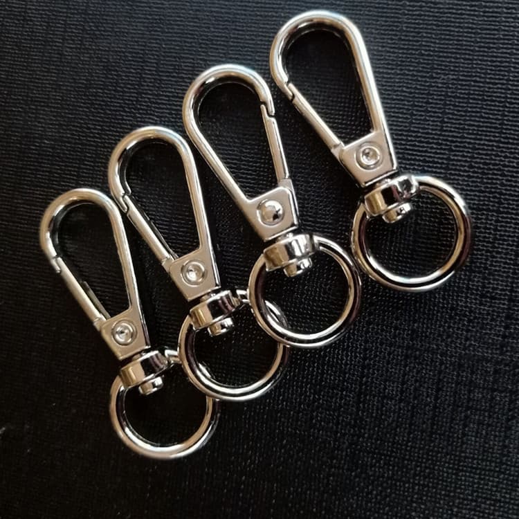 3 grams of zinc alloy puppy buckle polishing round tail luggage luggage handbag accessories 3 points fish mouth small board buckle 3