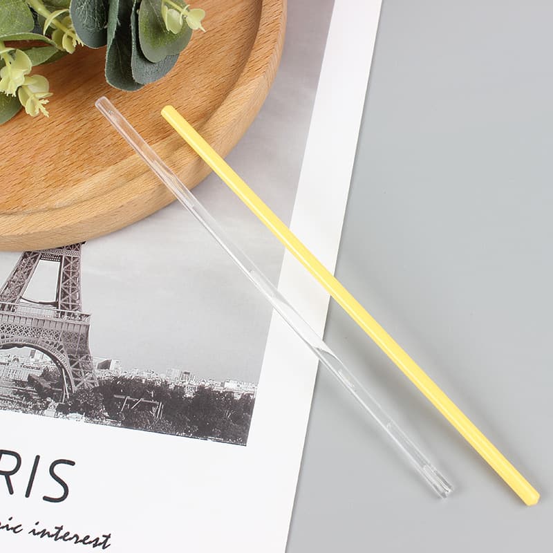 Disposable plastic cocktail stick, transparent coffee mixing stick, color 4