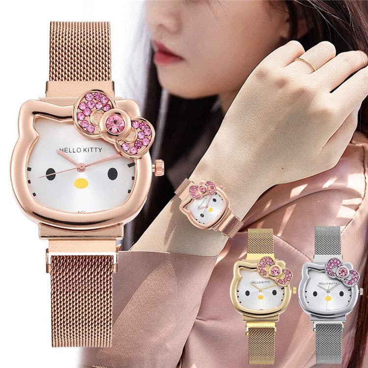 Swiss watch, women's watch with bow, cartoon strong magnet 2