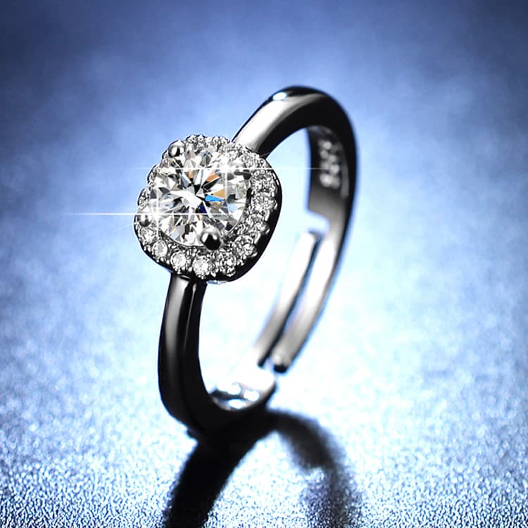 (Wholesale), ring with stone, wedding ring, one carat 2