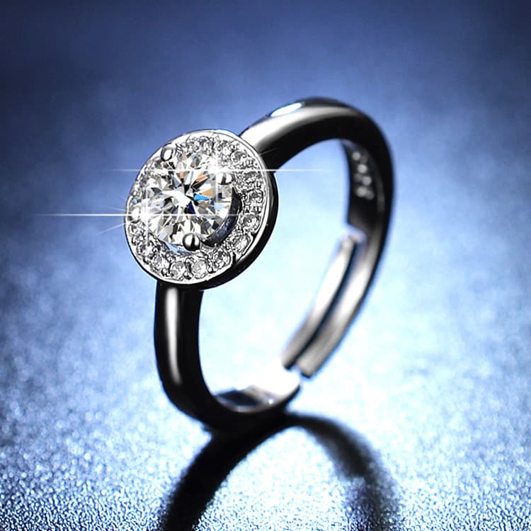 (Wholesale), ring with stone, wedding ring, one carat 3