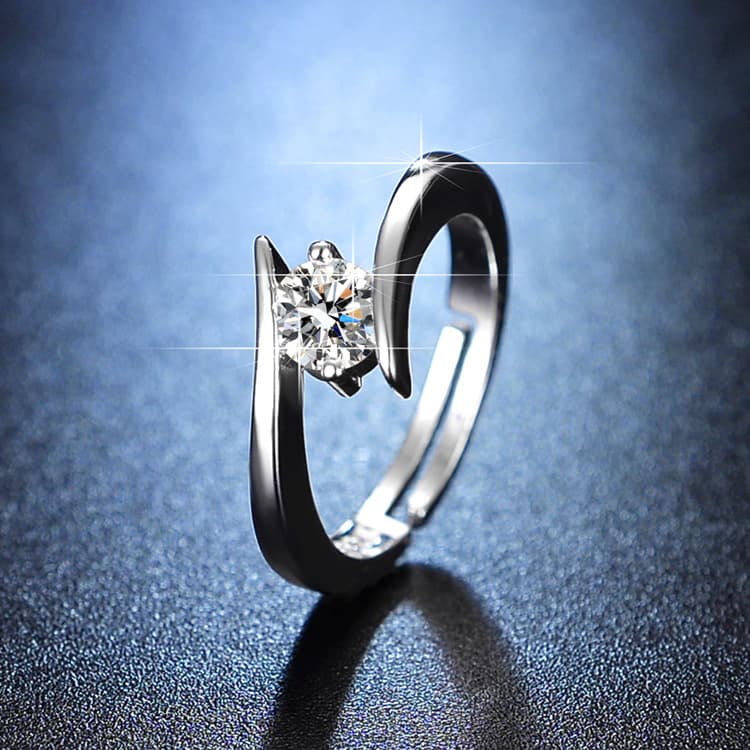 (Wholesale), ring with stone, wedding ring, one carat 4