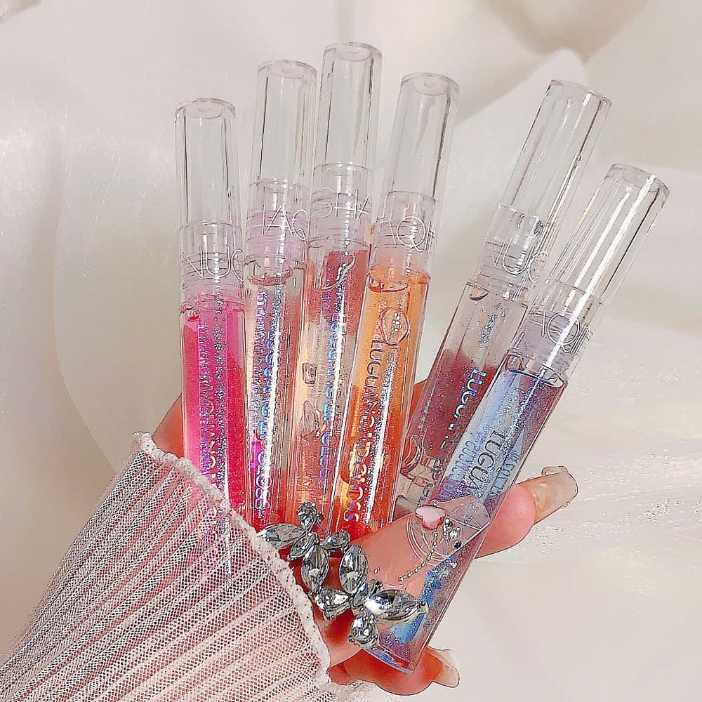 Glass lip balm, nutritious lip gloss, intense hydration, plump lips effect, mirror effect 2