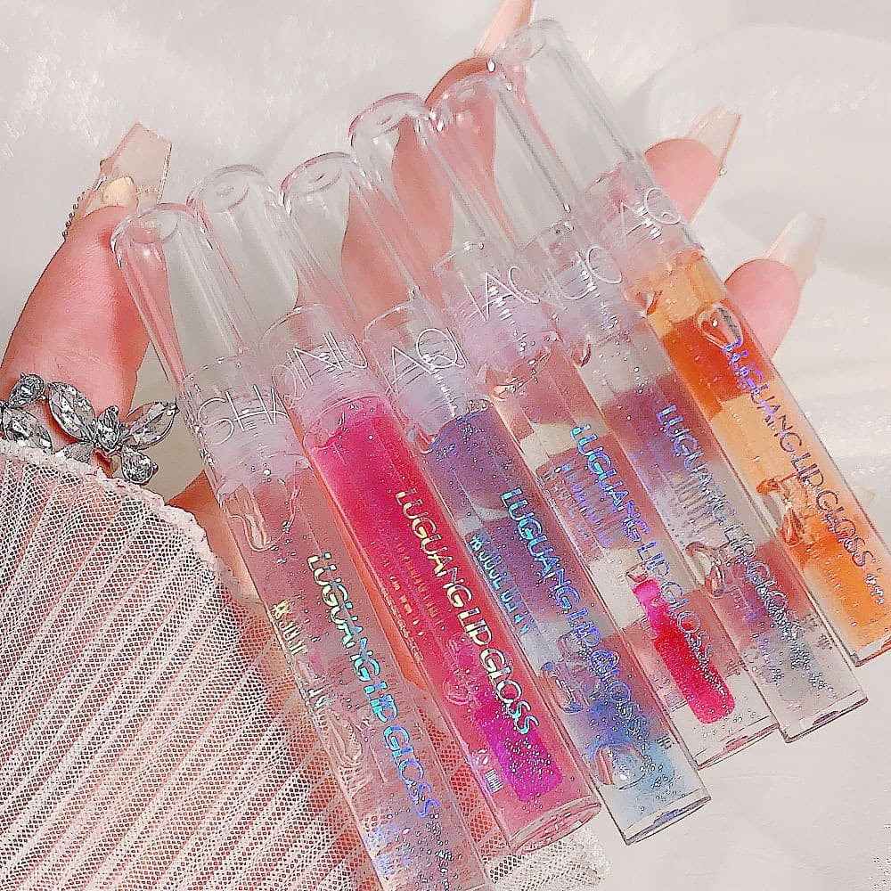 Glass lip balm, nutritious lip gloss, intense hydration, plump lips effect, mirror effect 3