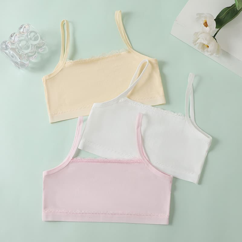 Children's vest, top with cups, tank top for students, cotton underwear, 7-9-3-4 years 3