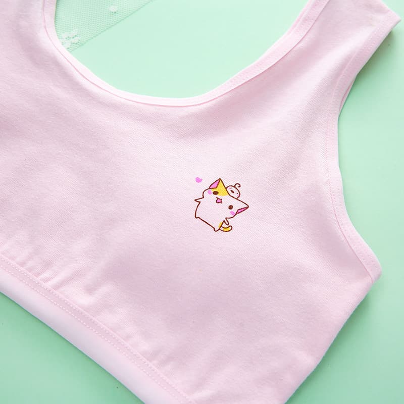 Bra top, cartoon underwear for students, for secondary school, 11-12 years, for teenagers 2