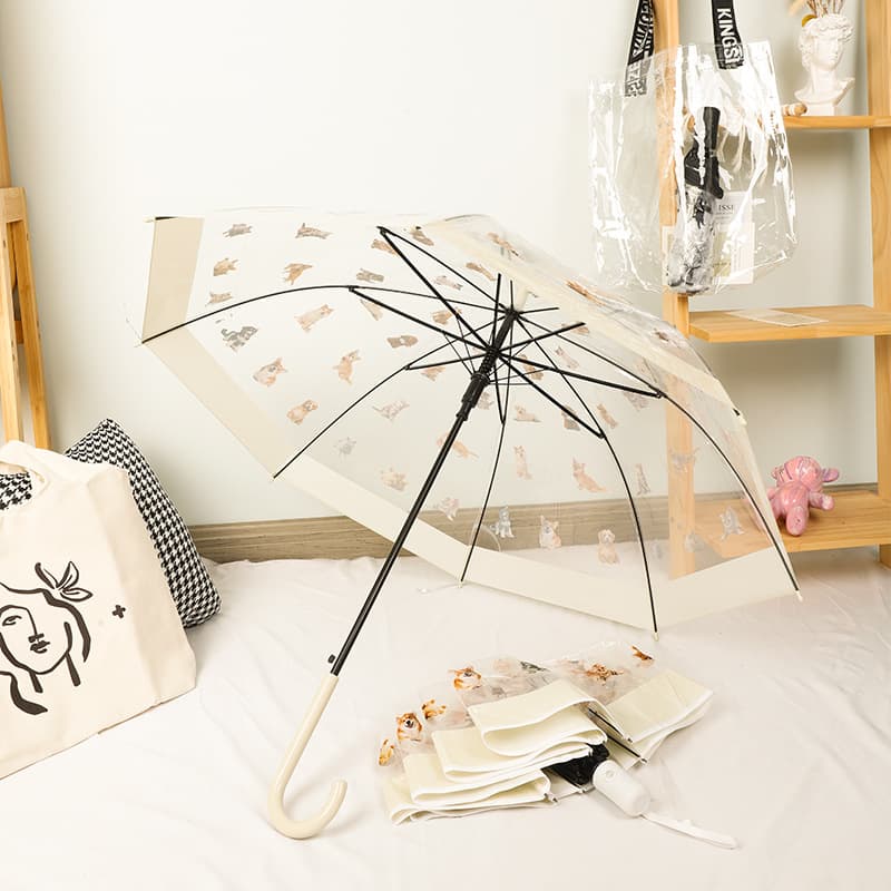 Cute durable umbrella for side table with animals, print 3