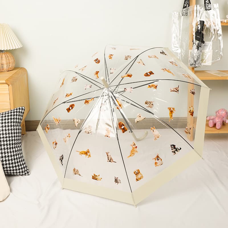 Cute durable umbrella for side table with animals, print 4