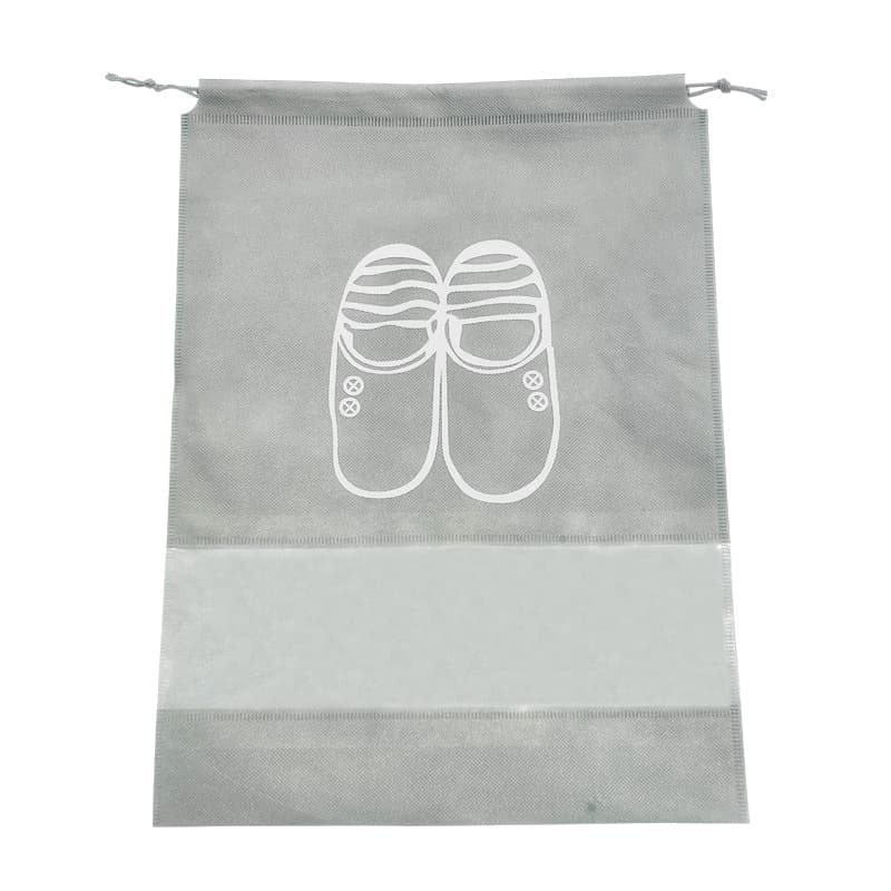 Espadrilles non-woven cloth, shoe bag, storage bag, storage system with zipper, (Physicals), drawstring 3