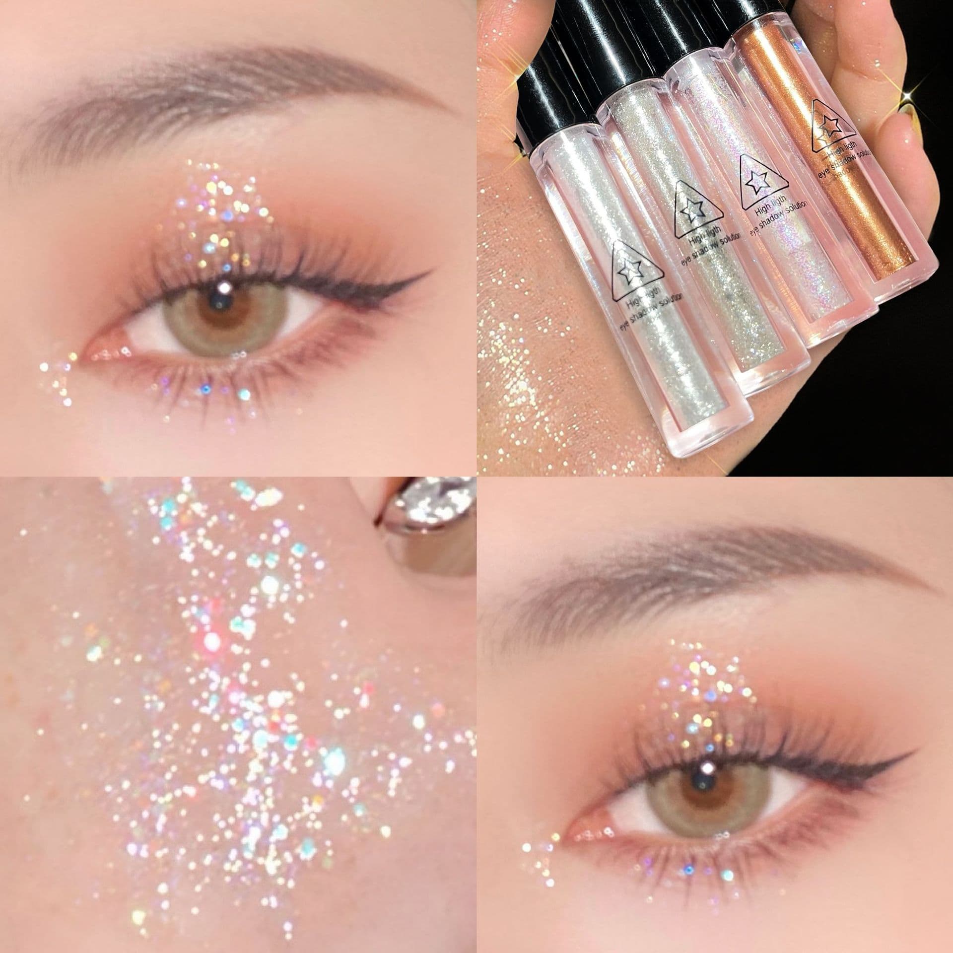 HISYI Eye shadow, matte nail sequins, brightening highlighter, makeup primer 4