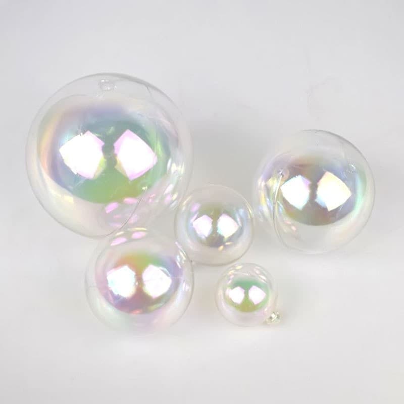 Phantom transparent ball birthday cake decorative INS wind transparent white pink beautiful romantic baking festival decoration 4