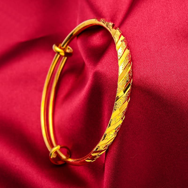 Copper gold bracelet, brass women's bracelet 3