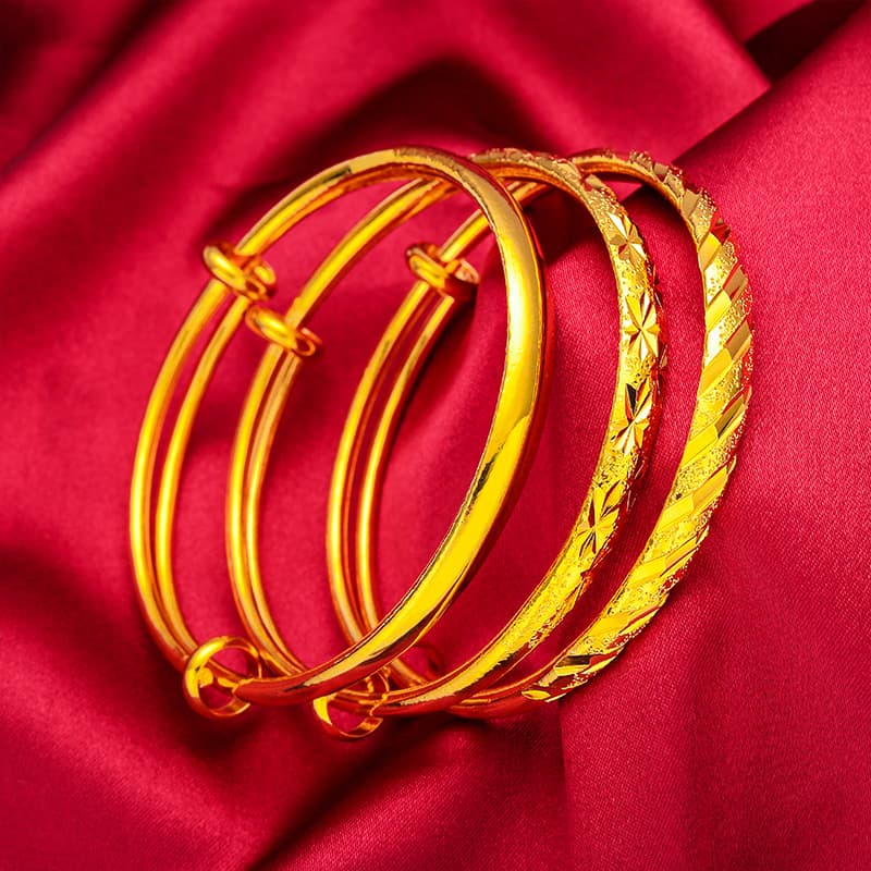 Copper gold bracelet, brass women's bracelet